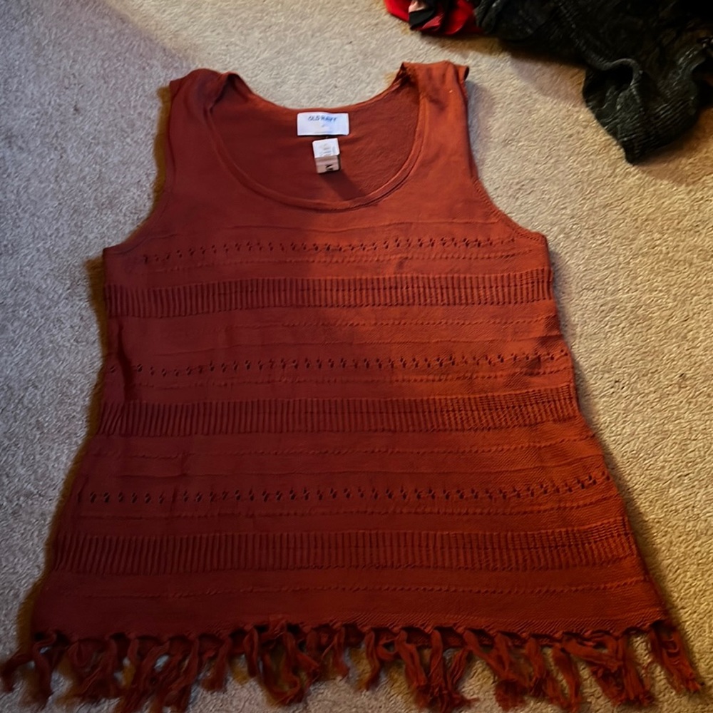 boho tanktop sweater with tassels
